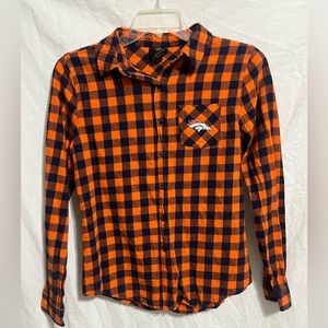 Denver Broncos NFL Juniors Flannel Shirt - Junior Size Large